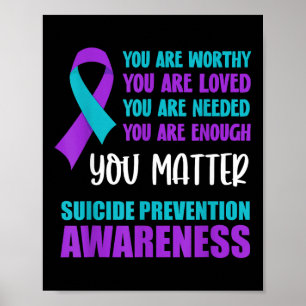 Póster Conciencia sobre la Prevención del Suicidio 