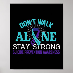 Póster Conciencia sobre la Prevención del Suicidio con Ci