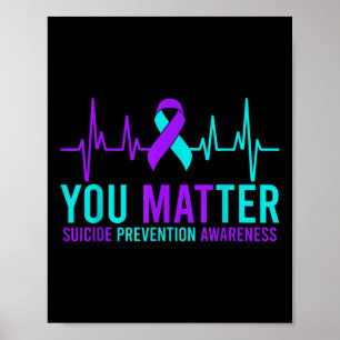 Póster Conciencia sobre la prevención del suicidio en el