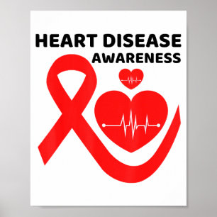 Póster Conciencia sobre la salud del corazón y las enferm