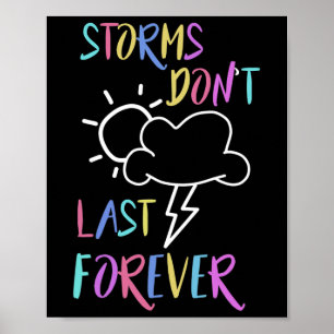 Póster Conciencia sobre la salud Las tormentas de citació