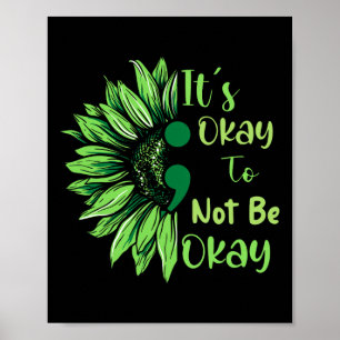 Póster Conciencia sobre la salud mental El girasol está b