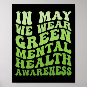 Póster Conciencia Sobre La Salud Mental En Mayo Usamos Me