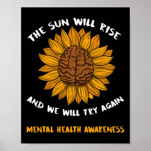 Póster Conciencia sobre la salud mental Regalos Depresión