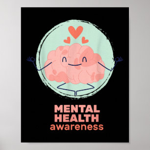 Póster Conciencia sobre la salud mental Salud mental S