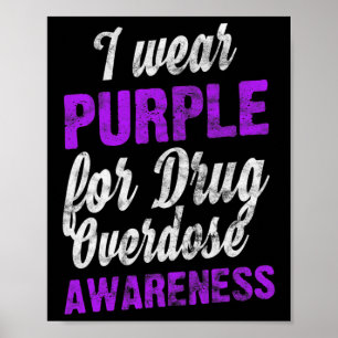 Póster Conciencia sobre la sobredosis de drogas de amor q