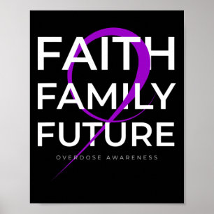 Póster Conciencia sobre la sobredosis de drogas Familia d