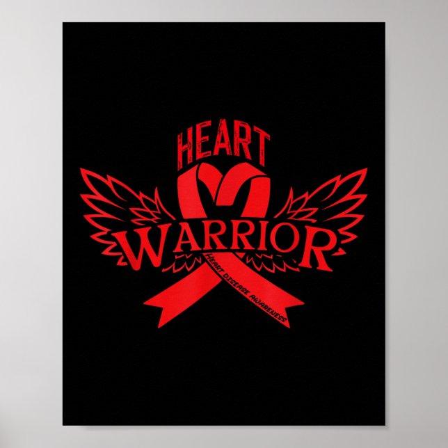 Póster Conciencia sobre las enfermedades cardíacas (Frente)