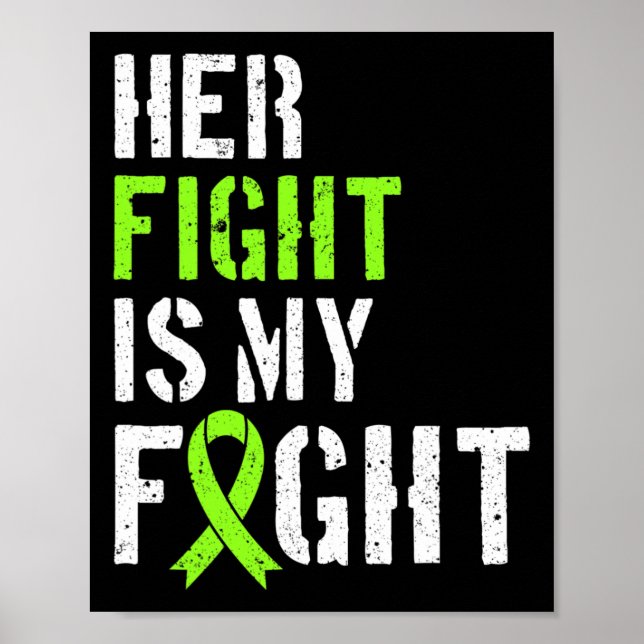 Póster Conciencia sobre leucemia Su Lucha Es Mi Apoyo De  (Frente)