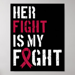 Póster Conciencia sobre leucemia Su Lucha Es Mi Apoyo De