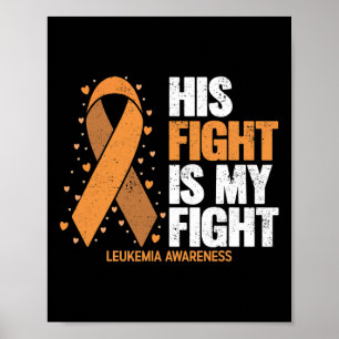 Póster Conciencia sobre leucemia Su Lucha Es Mi Leucemia 