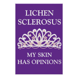 Póster Conciencia sobre Liquen Escleroso "Mi Piel Tiene O
