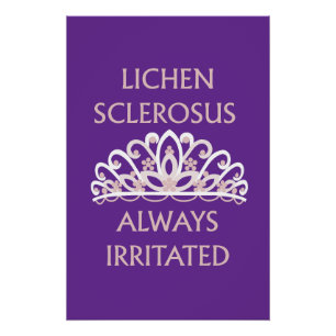 Póster Conciencia sobre Liquen Escleroso "Siempre Irritad