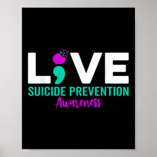 Póster Conciencia sobre Prevención del Suicidio con Punto
