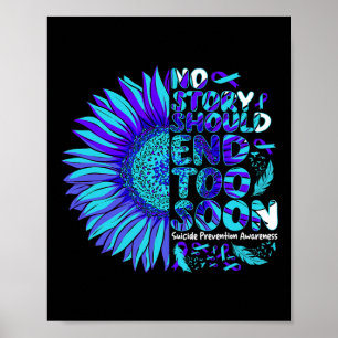 Póster Conciencia sobre prevención del suicidio Ninguna h