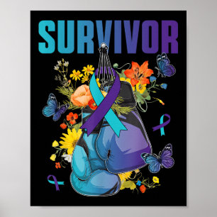 Póster Conciencia sobre Prevención del Suicidio Sobrevivi