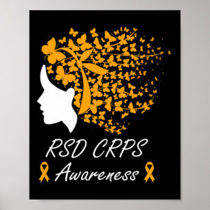 Póster Conciencia Sobre Rsd Crps - Mujeres Mariposas Nara