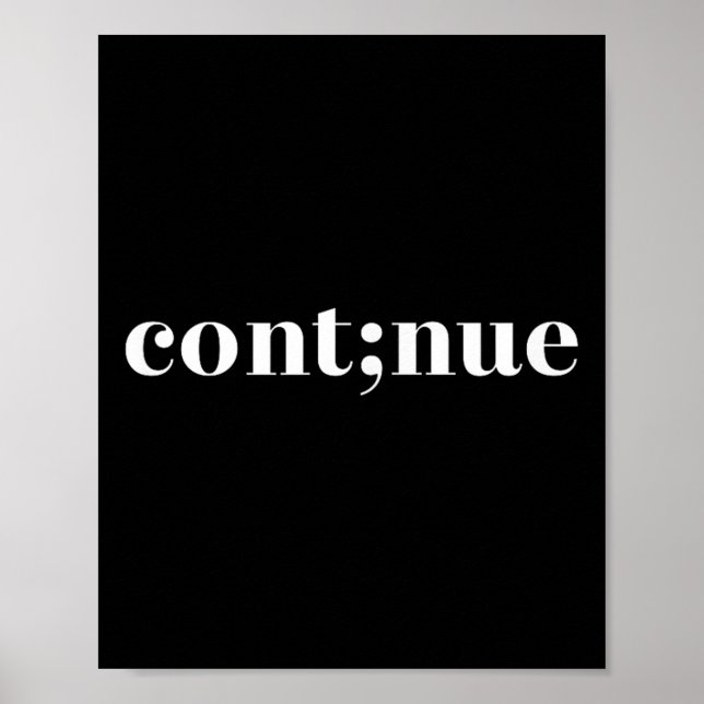 Póster Conciencia sobre Salud Mental Continúa Punto y com (Frente)