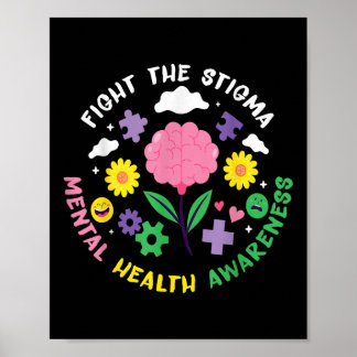 Póster Conciencia sobre Salud Mental Depresión Prevención