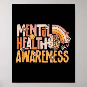 Póster Conciencia sobre Salud Mental Enfermedad Mental Te