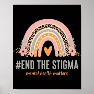Póster Conciencia sobre Salud Mental Fin al Estigma Leopa