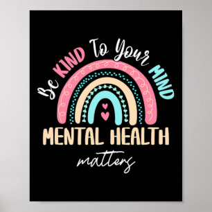 Póster Conciencia sobre Salud Mental Problemas de Salud M