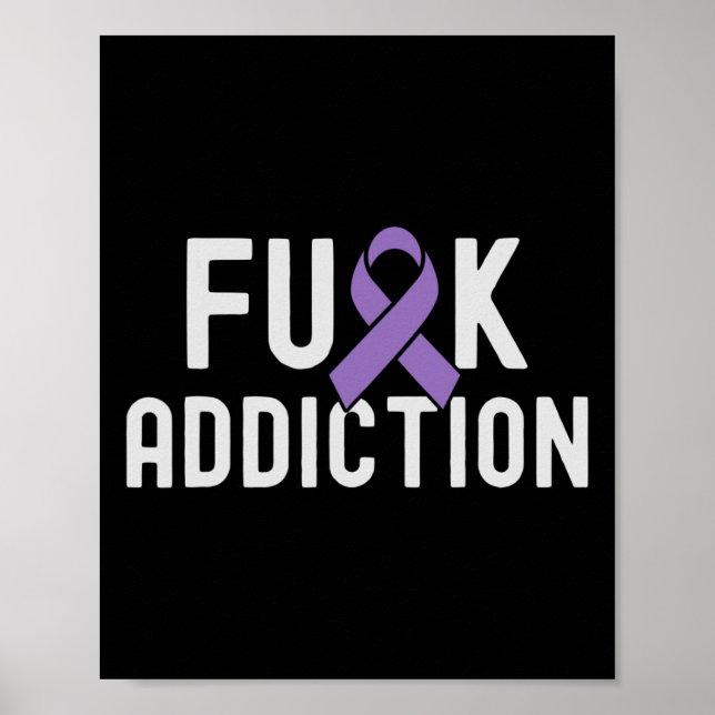 Póster Conciencia sobre sobredosis de adicción a Fck Ribb (Frente)