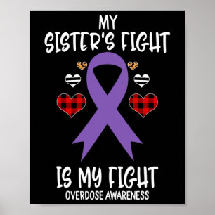 Póster Conciencia sobre Sobredosis La Lucha de mi Hermana