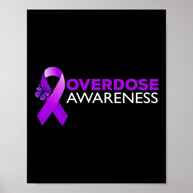 Póster Conciencia sobre Sobredosis Llevo Morado  (Frente)