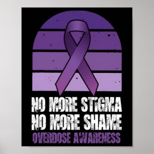 Póster Conciencia sobre Sobredosis No Más Estigma No Más