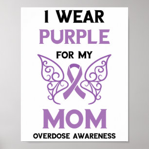 Póster Conciencia sobre Sobredosis Para Mi Mamá Mes de Co