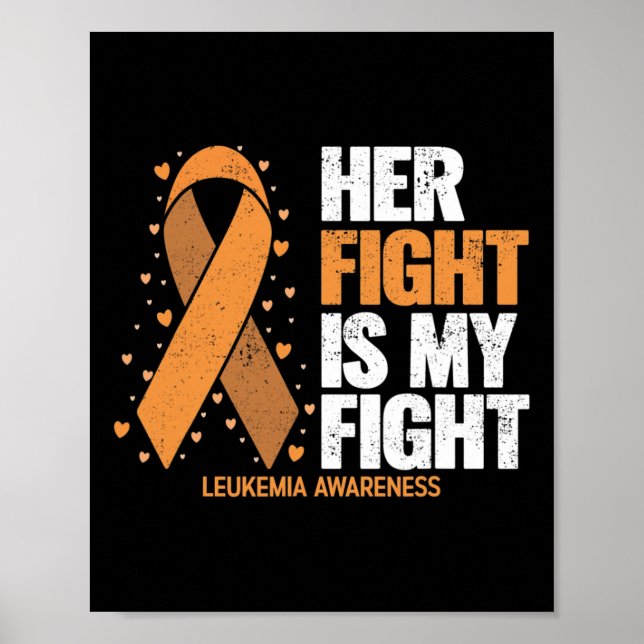 Póster Conciencia Su Lucha Es Mi Leucemia De Lucha (Frente)