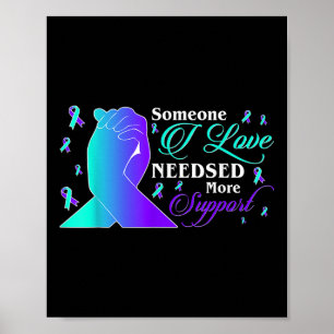 Póster Conciencia suicida Alguien a quien amo necesita má