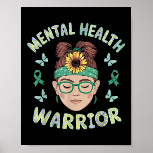 Póster Conciencia suicida Depresión Ansiedad Salud mental