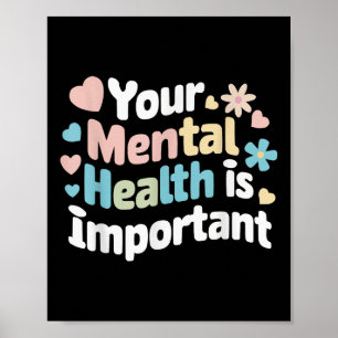 Póster Conciencia suicida Depresión Ansiedad Salud mental
