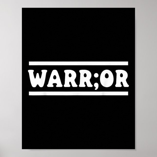 Póster Conciencia suicida Depresión Ansiedad Salud mental (Frente)