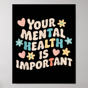 Póster Conciencia suicida Depresión Ansiedad Salud mental