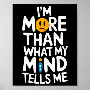 Póster Conciencia suicida Depresión Ansiedad Salud mental