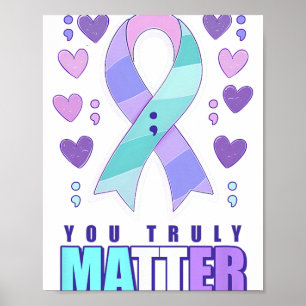 Póster Conciencia suicida que realmente tiene problemas