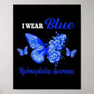 Póster Conciencia: uso mariposa azul