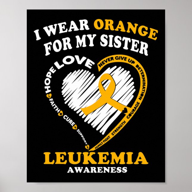 Póster Conciencia - Uso Naranja Para Mi Hermana (Frente)