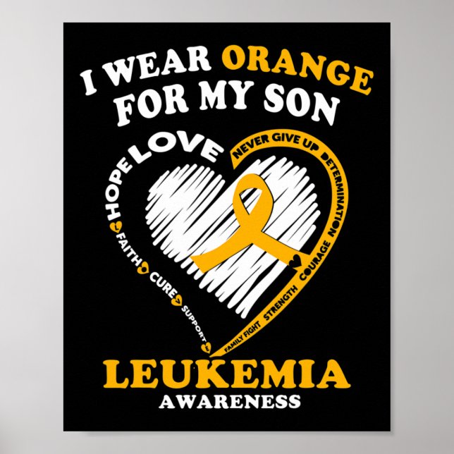 Póster Conciencia - Uso Naranja Para Mi Hijo (Frente)