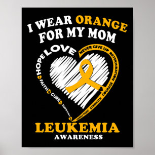 Póster Conciencia - Uso Naranja Para Mi Mamá