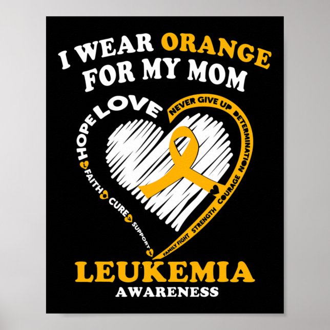 Póster Conciencia - Uso Naranja Para Mi Mamá (Frente)