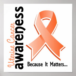 Póster Conciencia uterina 5 del cáncer