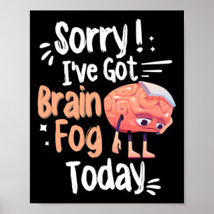 Póster Conciencia Y Niebla Fibro Fibromialgia Niebla Cere