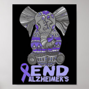 Póster Conciencia Y Regalos Elefante Púrpura