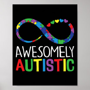 Póster Concienciación autista increible Autismo Ayuda de