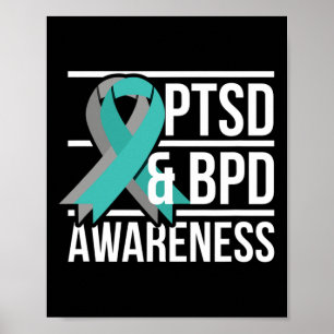 Póster Concienciación De Ptsd Y Bpd