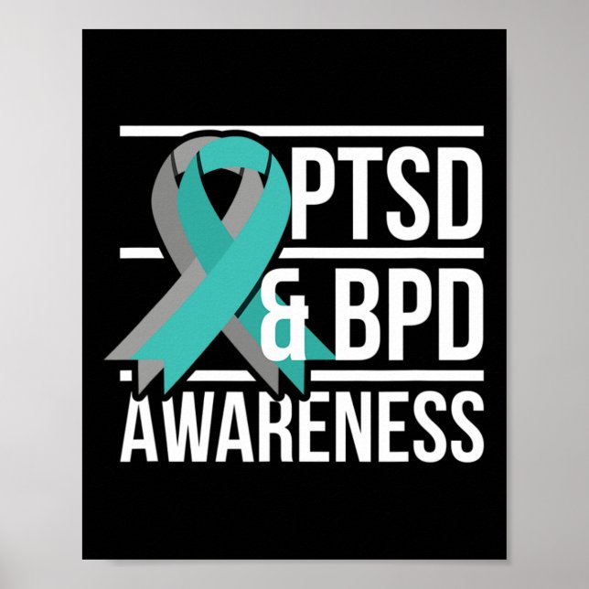 Póster Concienciación De Ptsd Y Bpd (Frente)